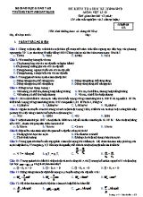 Đề kiểm tra học kỳ 2 môn Vật lý 12 - Mã đề 132 - Năm học 2016-2017 - Trường THPT Nhơn Trạch
